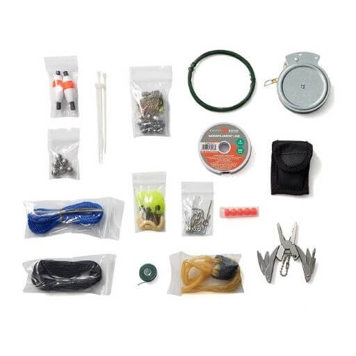 3 pack Emergency-Survival-Bug out bag fishing kit Now With Braided Line! 