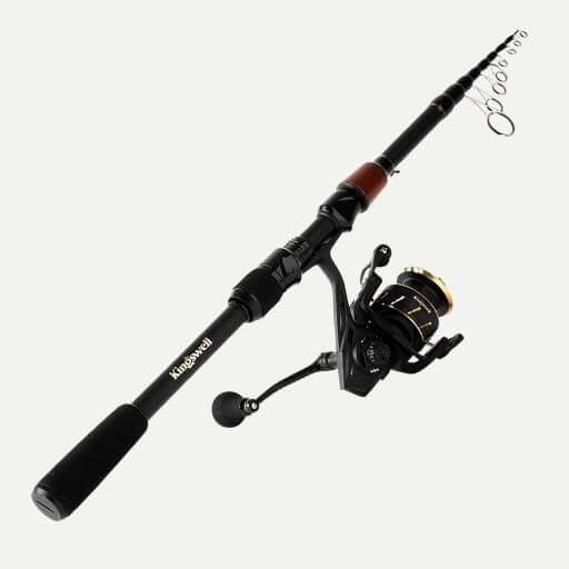 FISHING REEL PRE-LOADED 10LB LINE SMALLCOMPACT IDEAL 4 TRAVEL TELESCOPIC RODS 