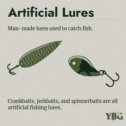 Artificial Lures: Man-made lures used to catch fish