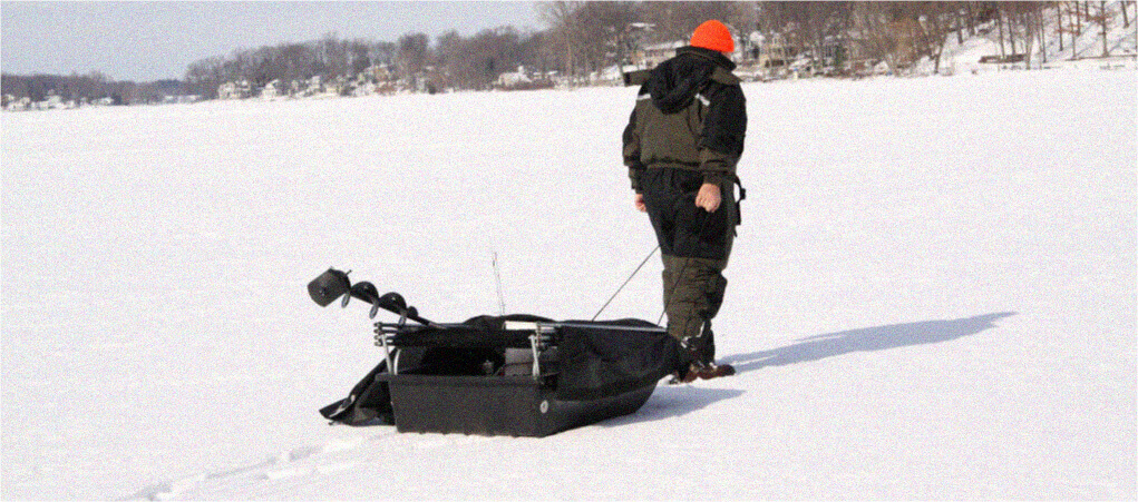 Ice fishing sled