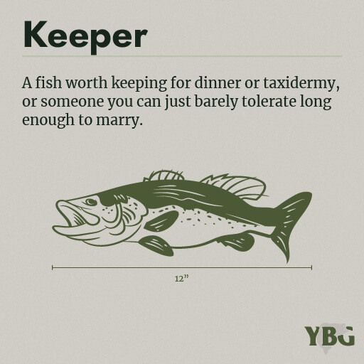 Keeper: A fish worth keeping for dinner or taxidermy