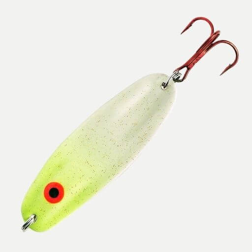 New Bass Mania Wooden Accel 60 Pencil Bait 2 1/2 inch Redhead Lemonlime 