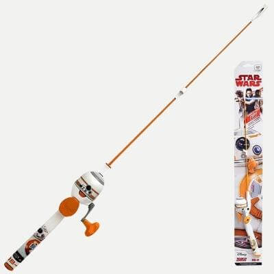 Zebco Star Wars BB8 Kids Spincast Reel and Floating Fishing Rod Combo