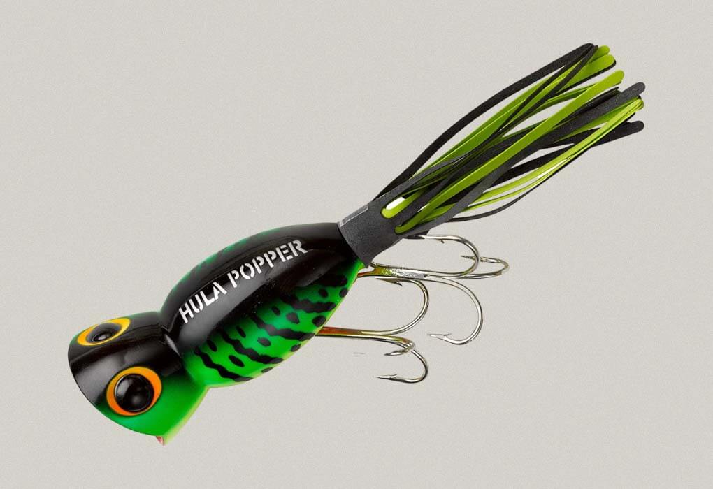 Arbogast Hula Popper bass fishing lure