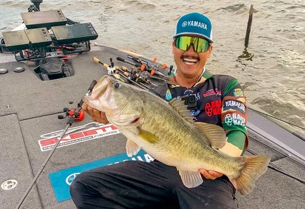 Chris Zaldain uses big swimbaits to catch trophy bass at places such as Lake Fork in Texas (photo by B.A.S.S.)