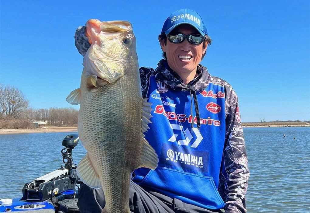  A passion for catching big bass is what brought Takahiro Omori to America (photo by Major League Fishing)