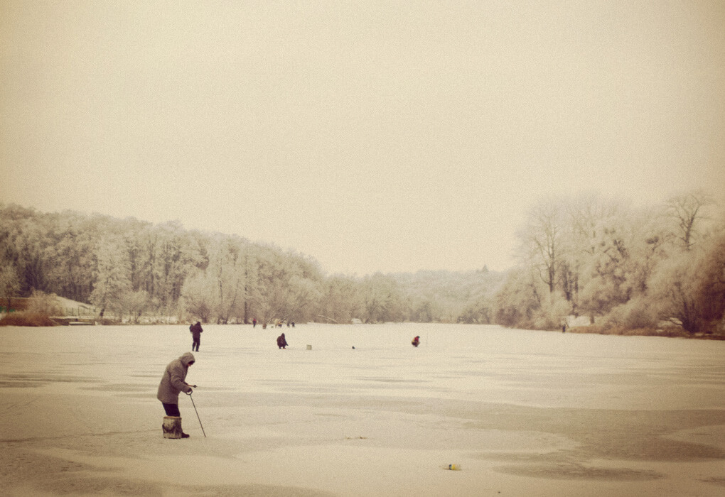fishing in cold weather on ice