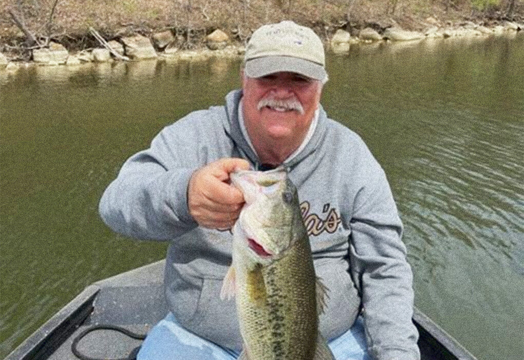 Brent Frazee holds proof that good-sized bass can be caught on light tackle