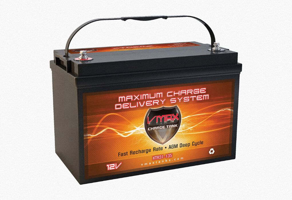 VMAX Trolling Motor Battery AGM Marine Deep Cycle Group 31 12V 135Ah