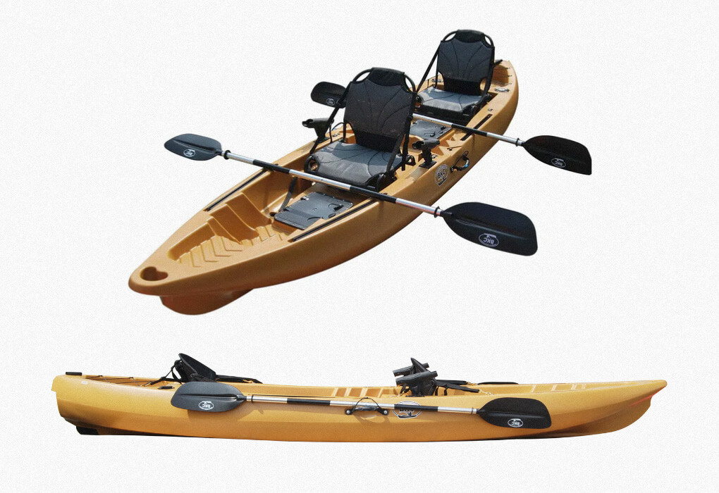 BKC TK122U 12′ 6″ Tandem SIt On Top Fishing Kayak
