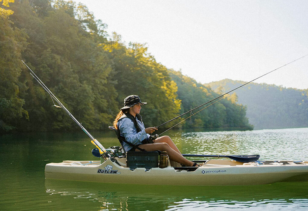 Perception Outlaw 11.5 Sit-On-Top Kayak out on water