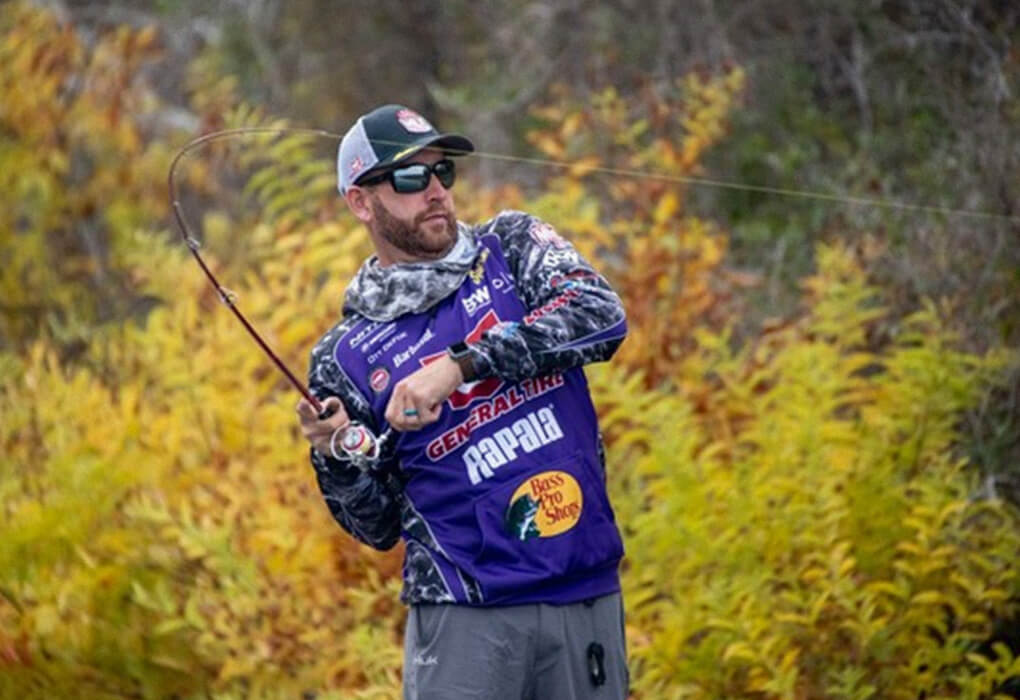 Ott DeFoe has set the hook on a childhood dream: a career in professional bass fishing. (photo by Phoenix Moore/Major League Fishing)by